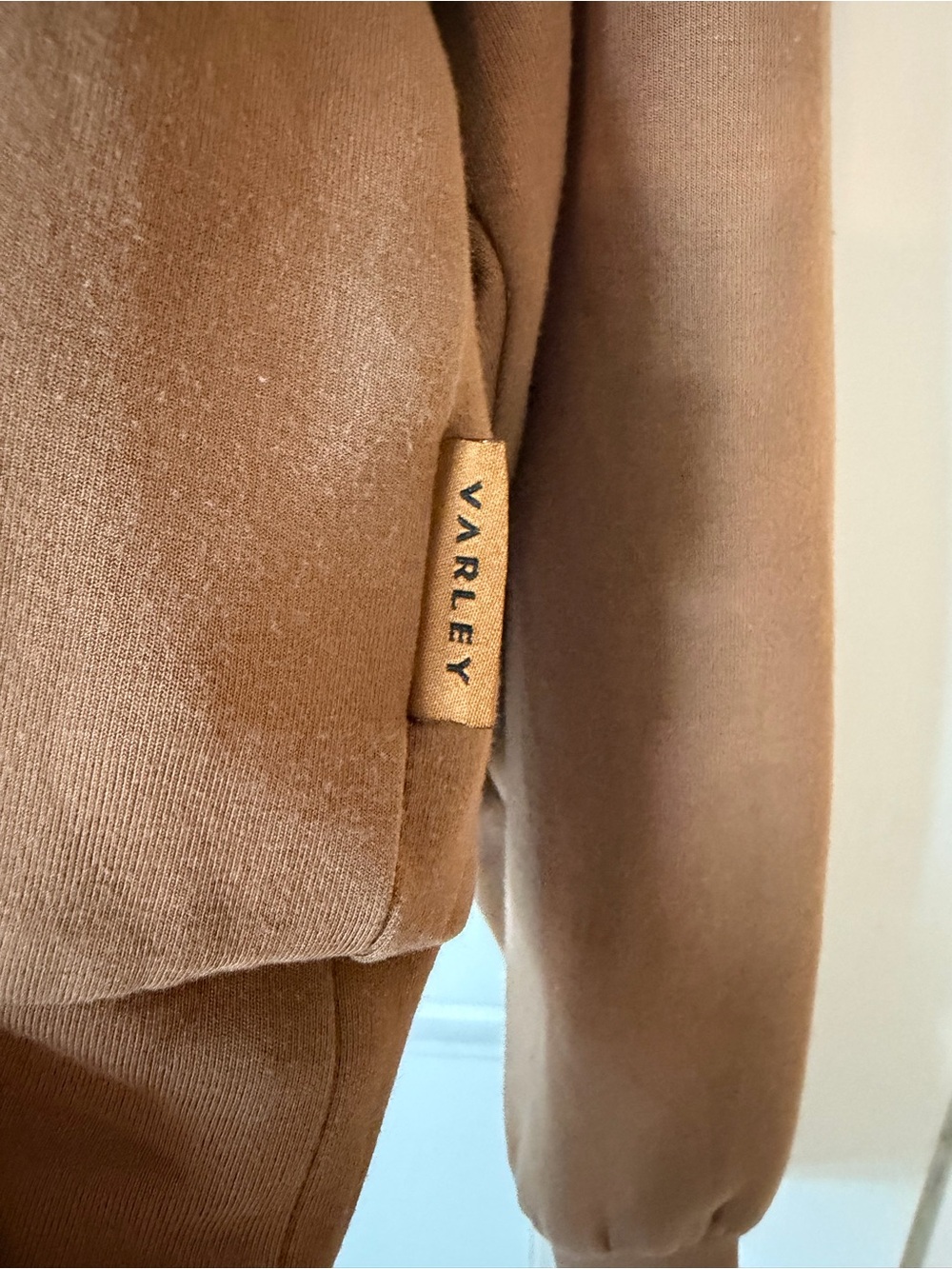 Varley Brown Davidson Sweat Doublesoft 1/4 zip - Picture 3 of 11